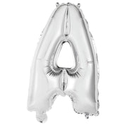 Alphabet Foil Balloon 35cm Silver - A – thumbnail