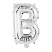 Alphabet Foil Balloon 35cm Silver - B – thumbnail