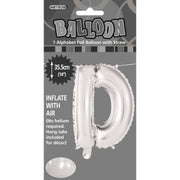Alphabet Foil Balloon 35cm Silver - D – thumbnail