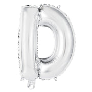 Alphabet Foil Balloon 35cm Silver - D – thumbnail