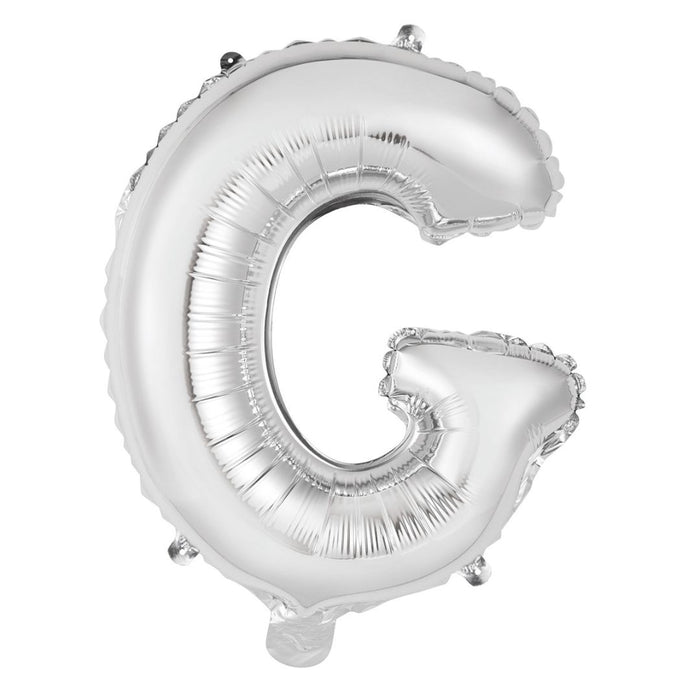 Alphabet Foil Balloon 35cm Silver - G