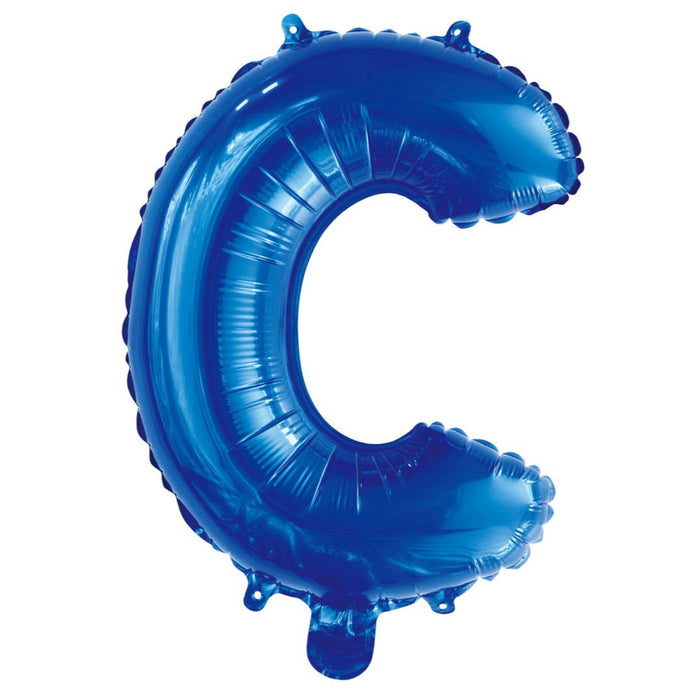 Alphabet Foil Balloon 35cm Royal Blue - C