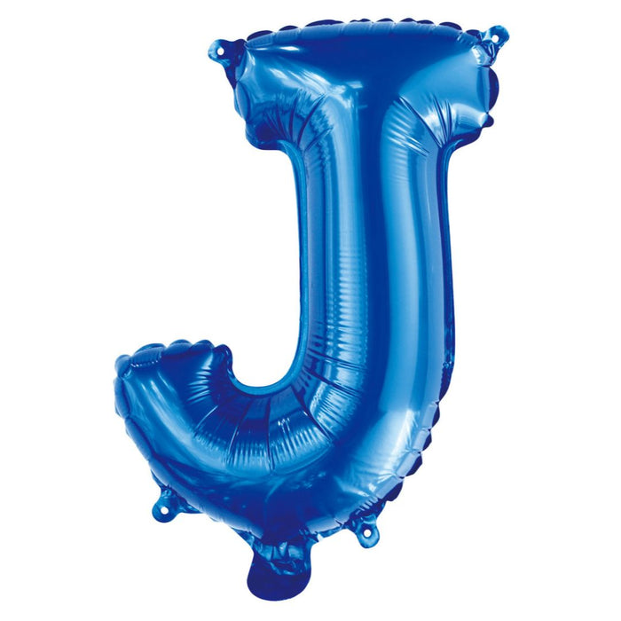 Alphabet Foil Balloon 35cm Royal Blue - J