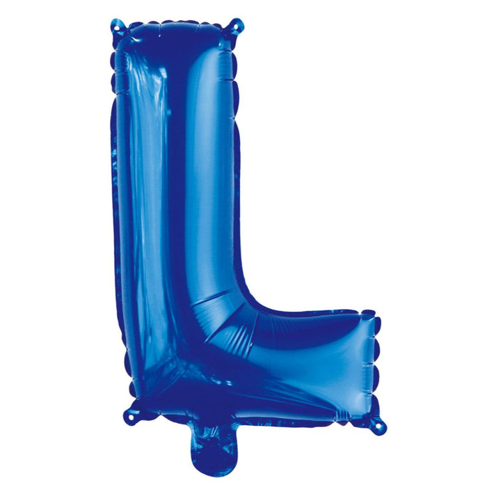 Alphabet Foil Balloon 35cm Royal Blue - L