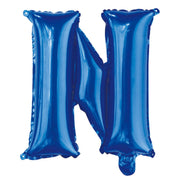 Alphabet Foil Balloon 35cm Royal Blue - N – thumbnail