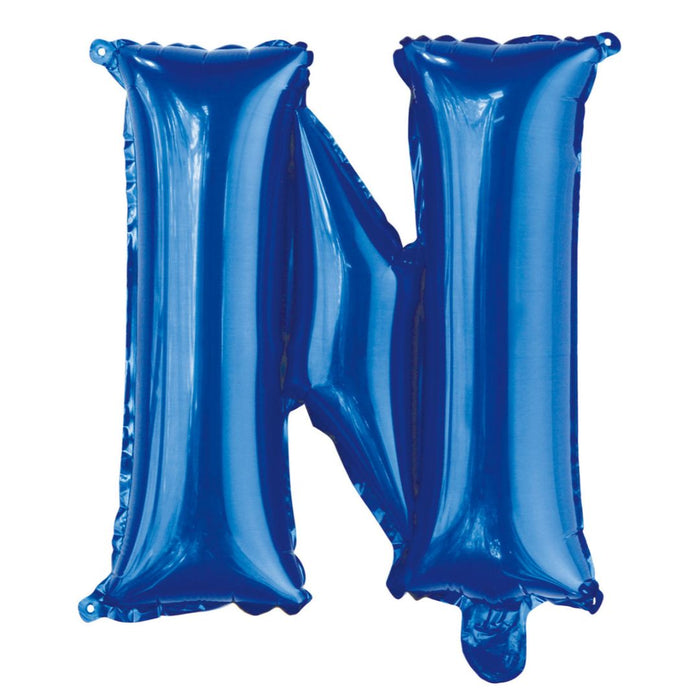 Alphabet Foil Balloon 35cm Royal Blue - N