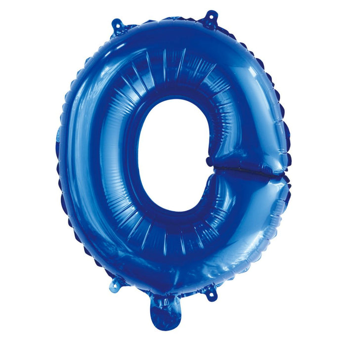 Alphabet Foil Balloon 35cm Royal Blue - O