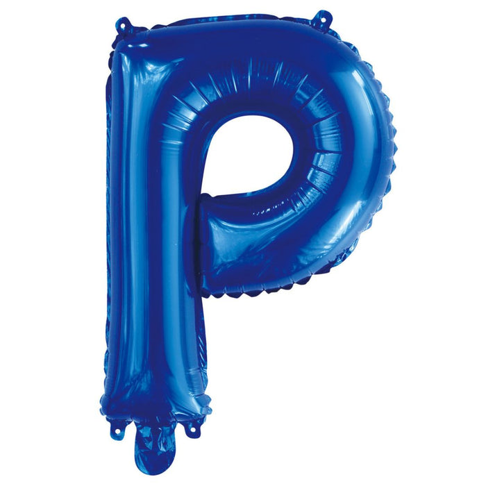 Alphabet Foil Balloon 35cm Royal Blue - P