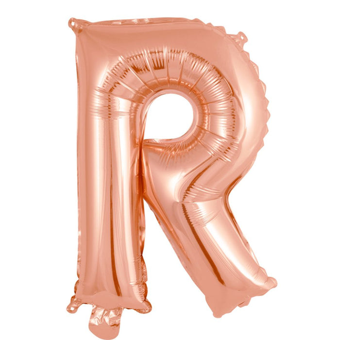 Alphabet Foil Balloon 35cm Rose Gold - R