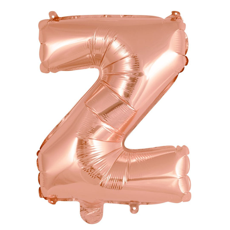 Alphabet Foil Balloon 35cm Rose Gold - Z