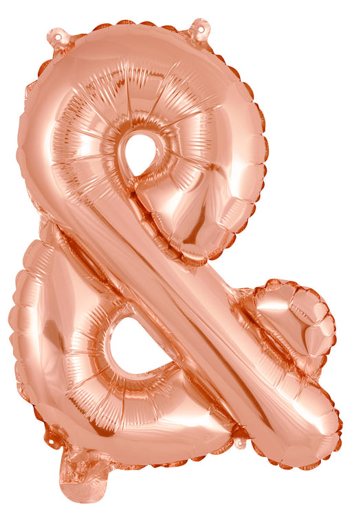 Alphabet & Foil Balloon Rose Gold 35cm