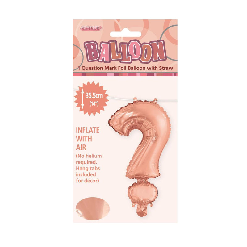 Alphabet Foil Balloon 35cm Rose Gold - ?