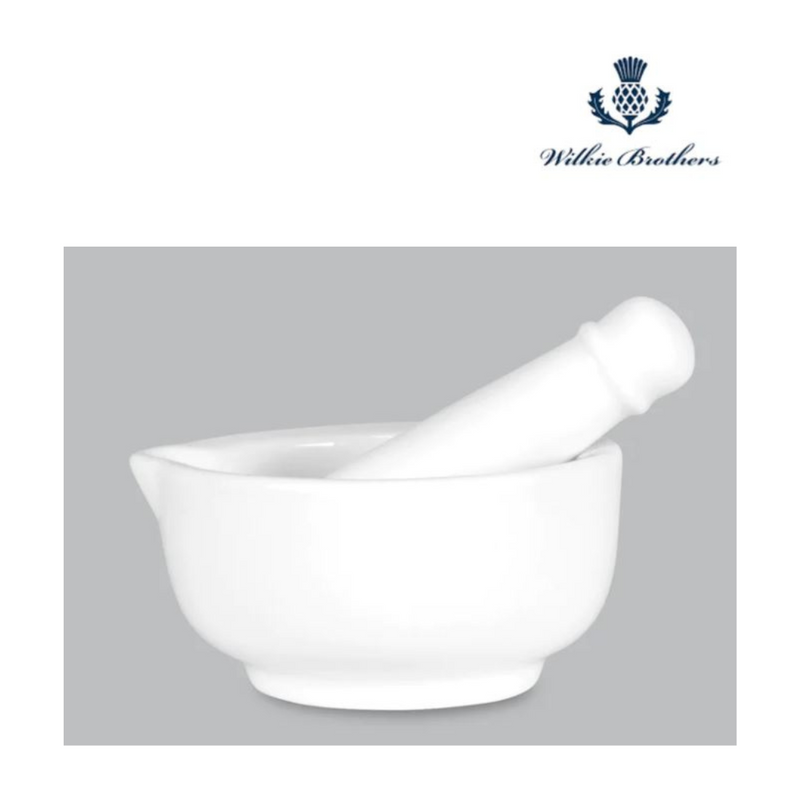 Wilkie Brothers Mortar & Pestle 7cm - New Bone Porcelain
