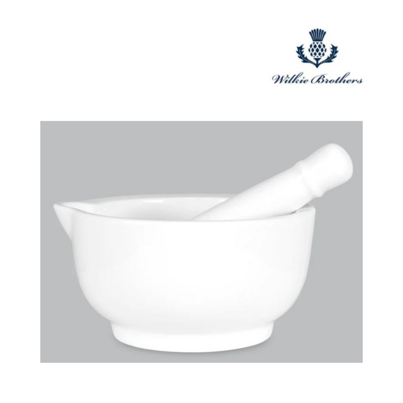 Wilkie Brothers Mortar & Pestle 12cm - New Bone Porcelain