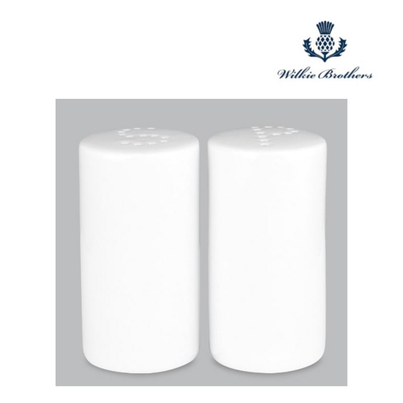 Wilkie Brothers Salt & Pepper Set 8 x 4cm - New Bone Porcelain