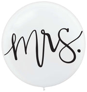 Mr & Mrs Latex Balloons 60cm