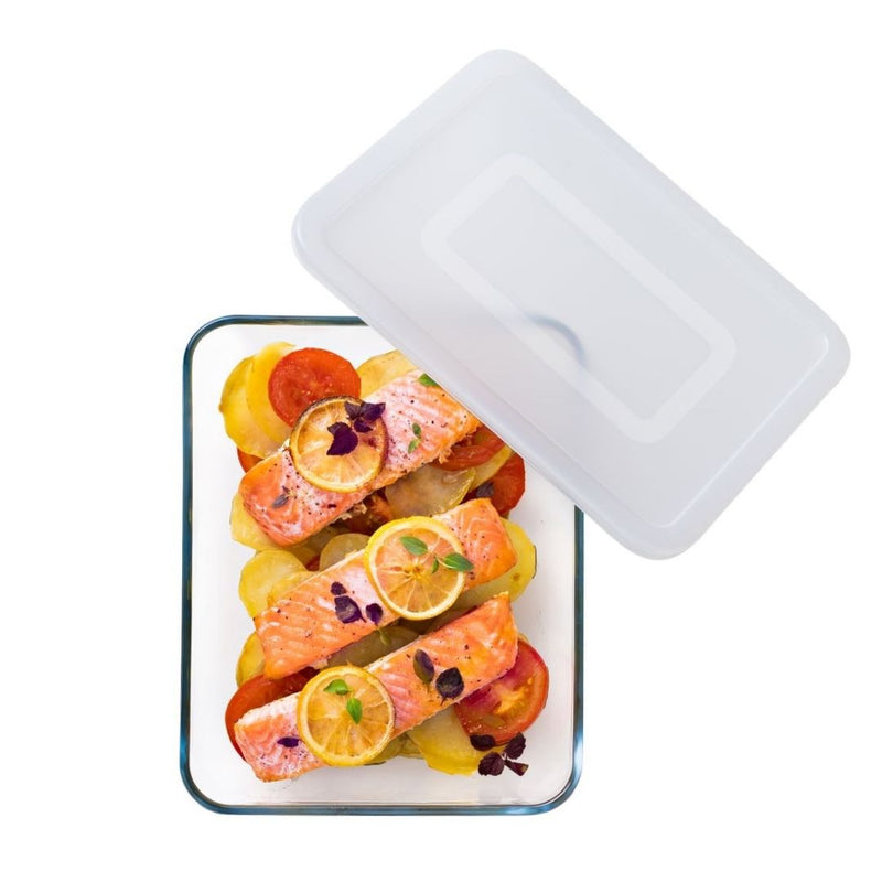 Rect dish w/ lid 25x19x8cm, 2.6L O Cuisine