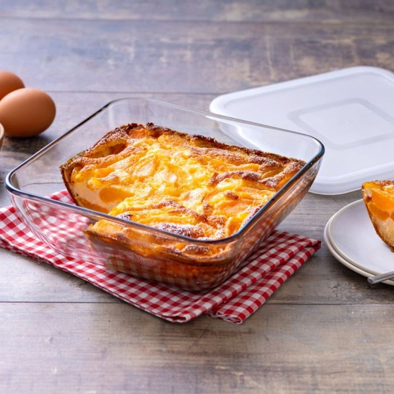Square dish w/ lid 20x20x7cm O Cuisine