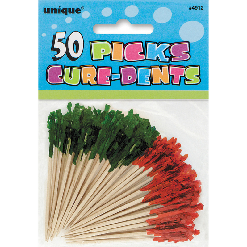 Frilled Picks Multi 50pk