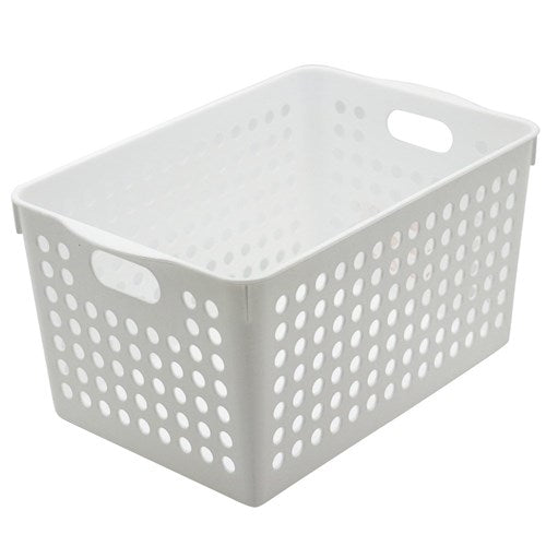 MODE BASKET WHITE 27X18X14CM