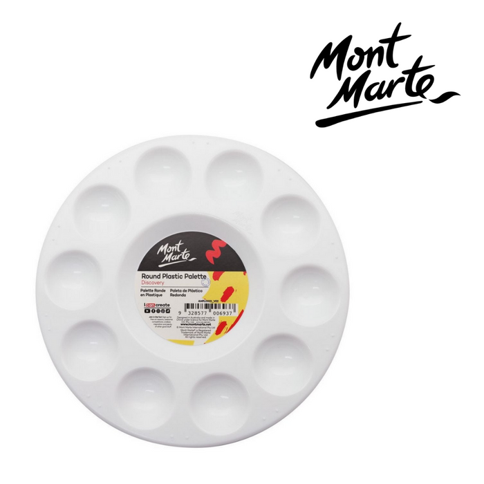 Mont Marte Round Plastic Palette 17cm