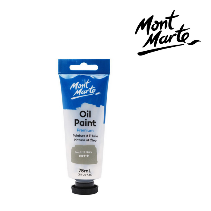 Mont Marte Oil Paint 75ml - Neutral Grey