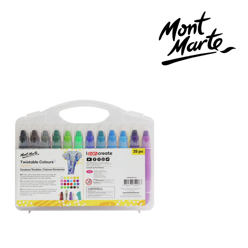 Mont Marte Twistable Colours 25pc in Case