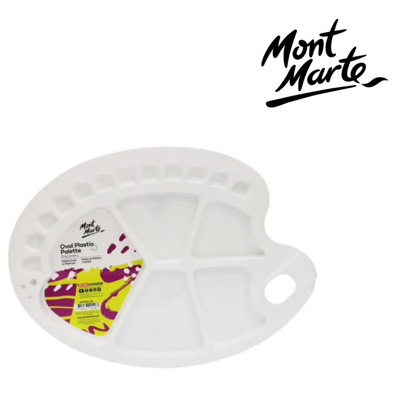 MM Oval Plastic Palette 34x25cm