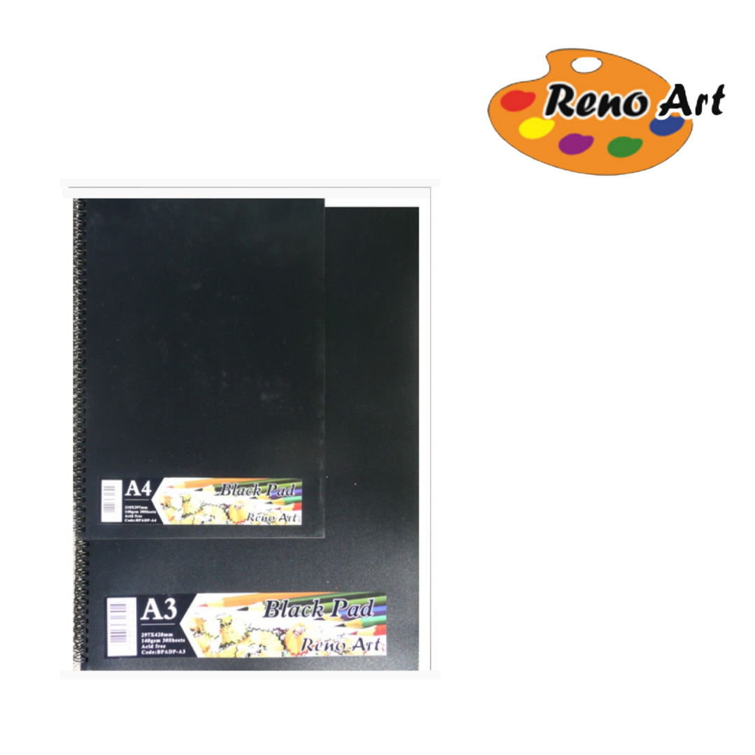 Balk Paper Black Pad Premium A4 140 gsm Acid Free — Ronis