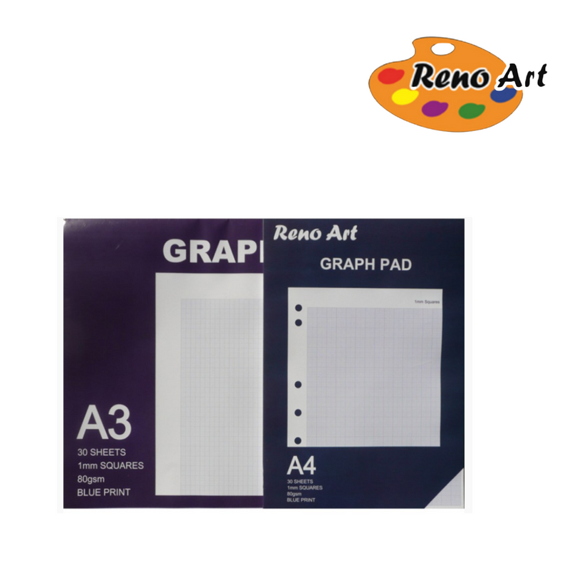 A4 Graph 1mm Paper Pad-30s