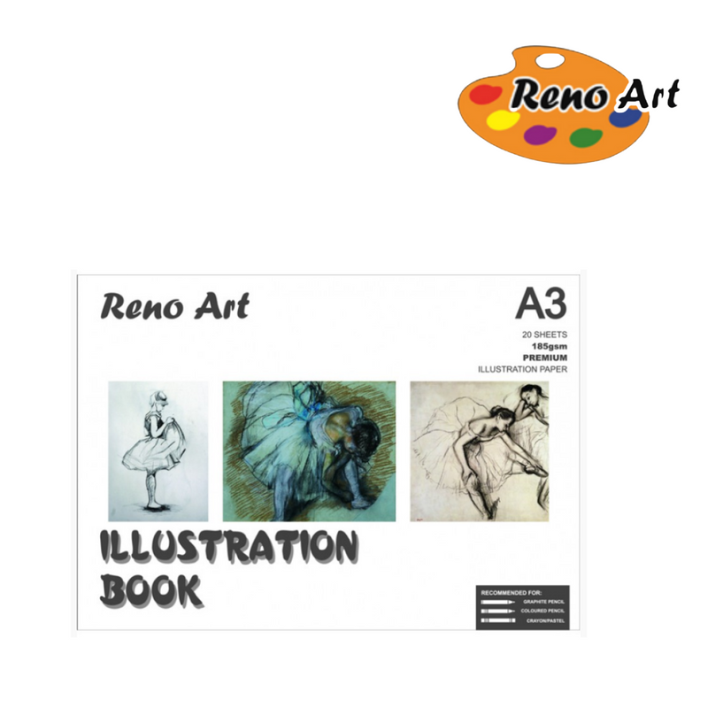 Illustration Book A3 20 Sheets 185gsm