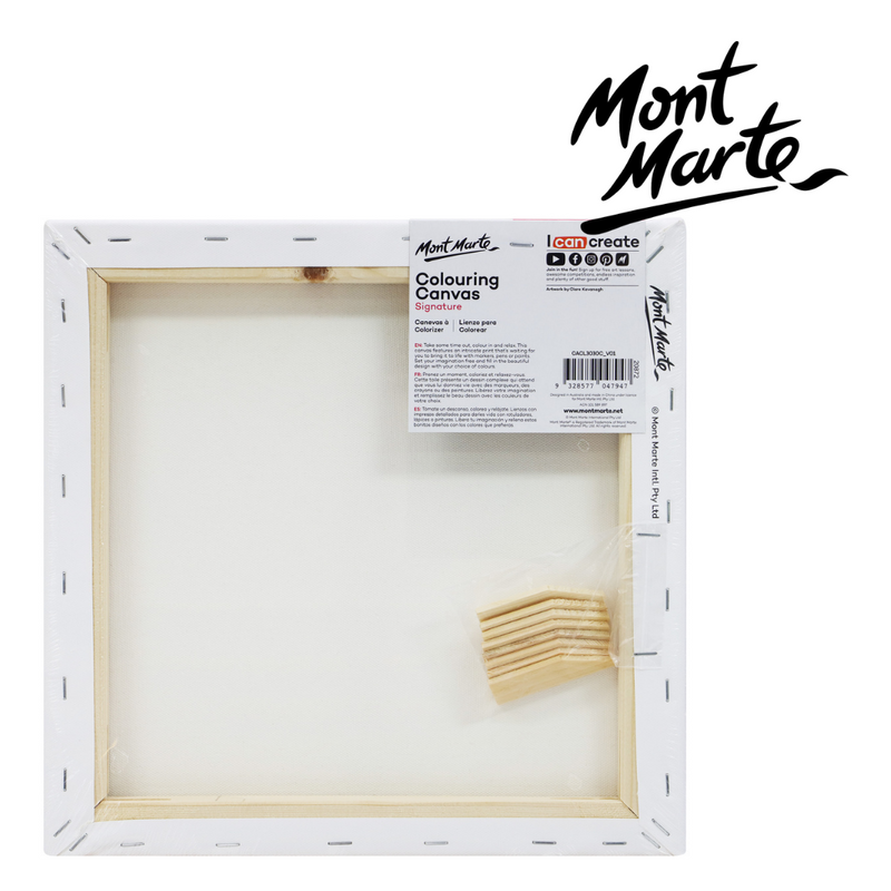 MM Colouring Canvas 30x30cm Mandala assorted