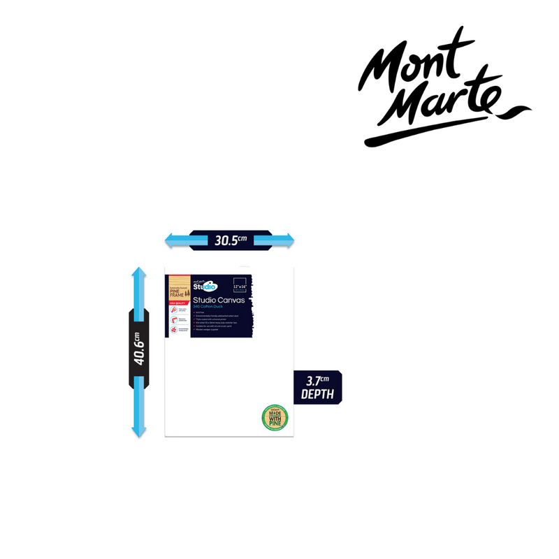 MM Signature Canvas Pine Frame D.T. 30.5x40.6cm