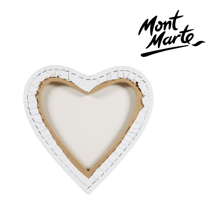 Mont Marte Canvas Heart Shaped 30x30cm