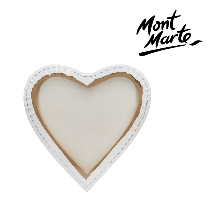 Mont Marte Canvas Heart Shaped 40x40cm