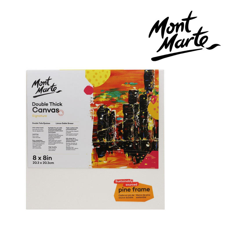 Mont Marte Signature Canvas Pine Frame D.T. 20.3x20.3cm