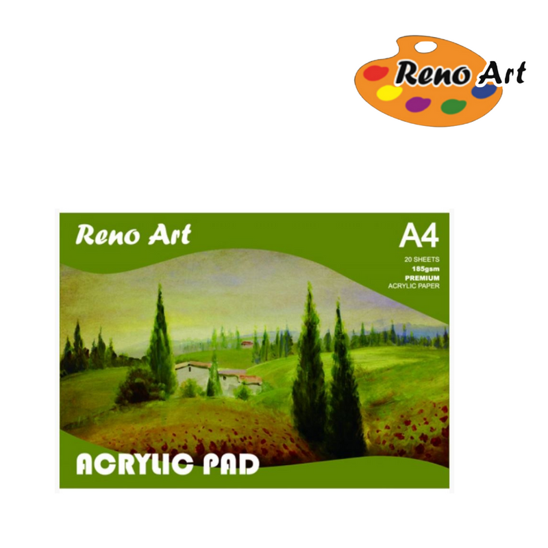 Acrylic Pad A4 20 Sheets 185gsm