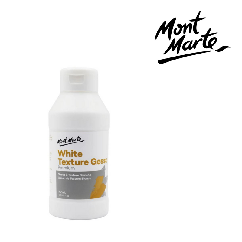 Mont Marte White Texture Gesso 250ml