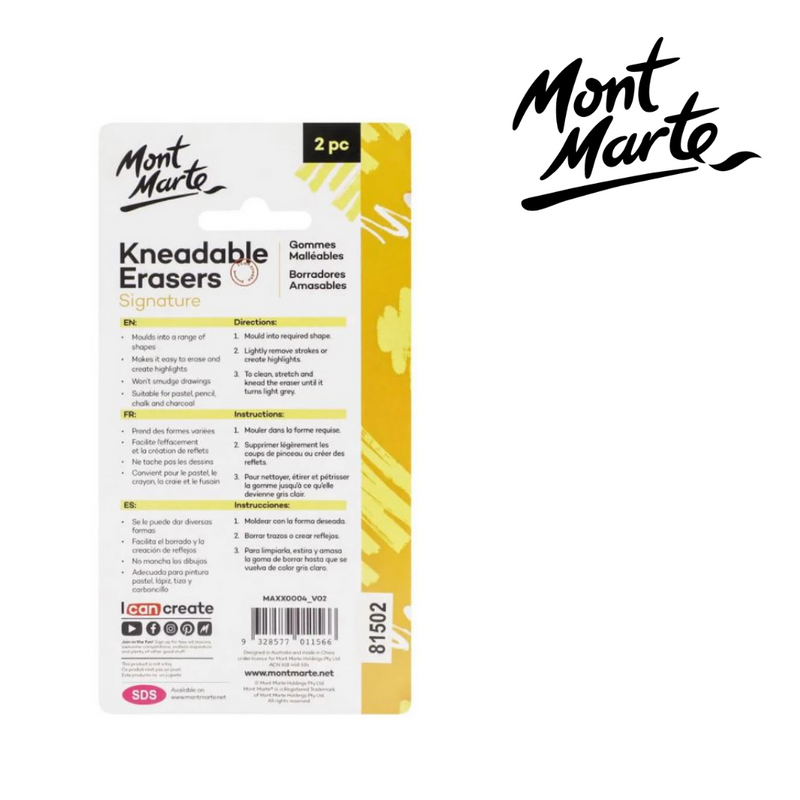 MM Kneadable Erasers 2pc
