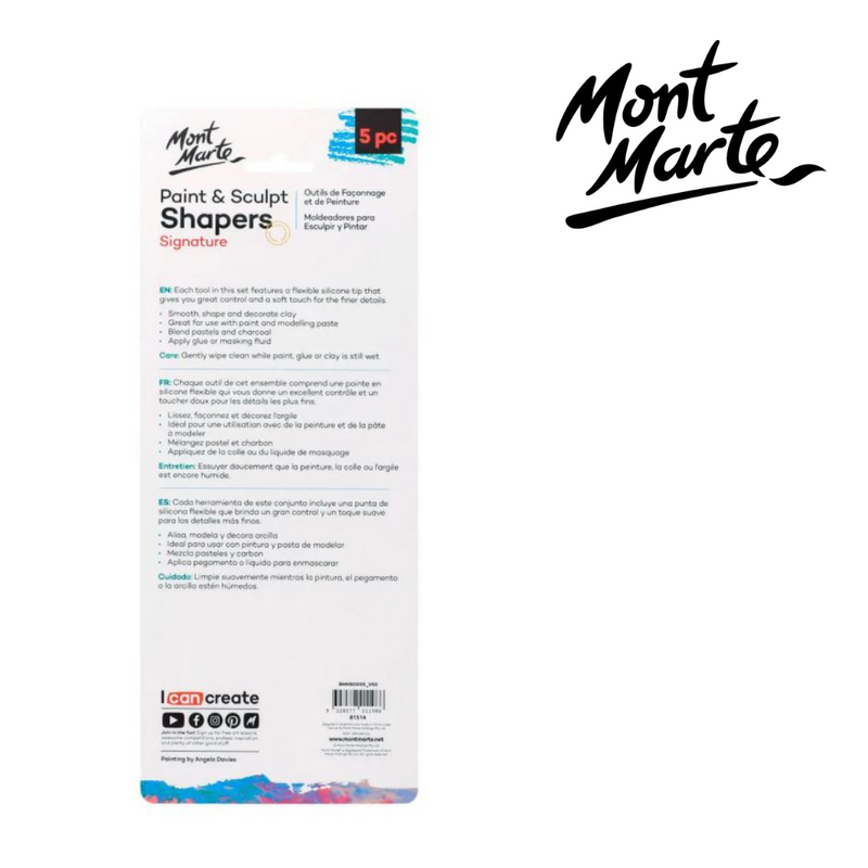Mont Marte Paint & Sculpt Shapers 5pc