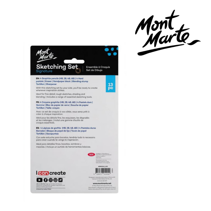 Mont Marte Sketching Set 13pc