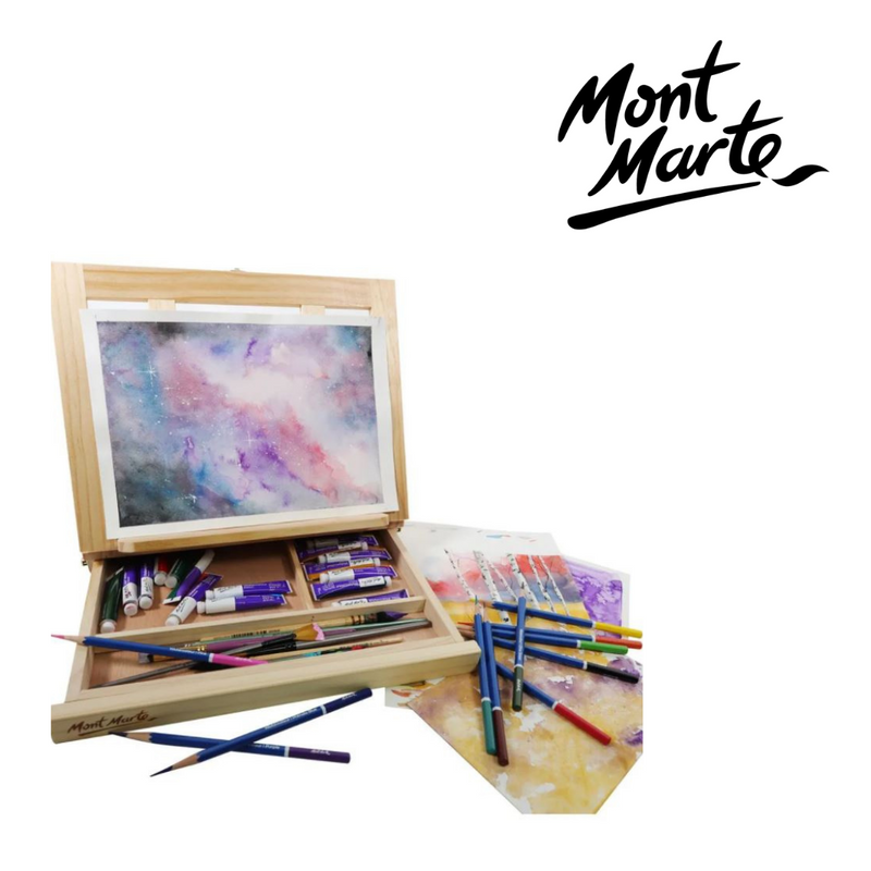 MM Table Easel w/Drawer - Pine Wood