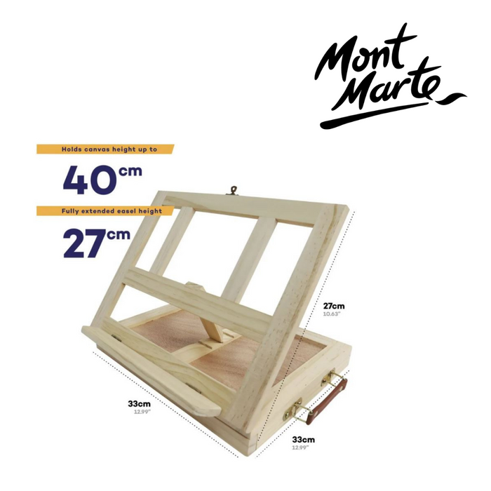 Mont Marte Table Easel w/Drawer - Pine Wood