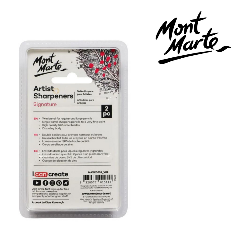 MM Artists Sharpener Set Zinc Alloy 2pc