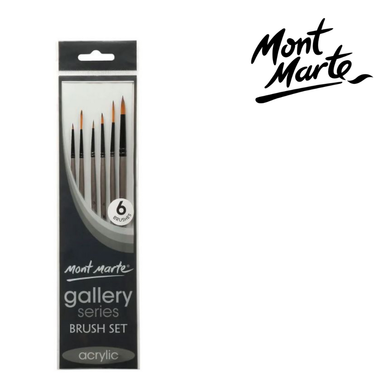 MM Gallery Series Brush Set Acrylic 6pc