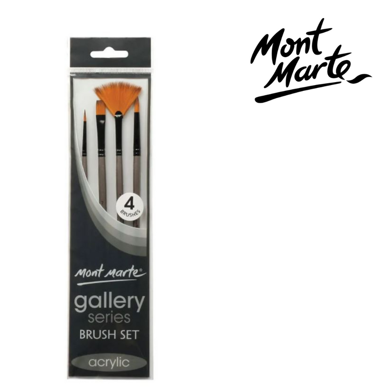 MM Gallery Series Brush Set Acrylic 4pc