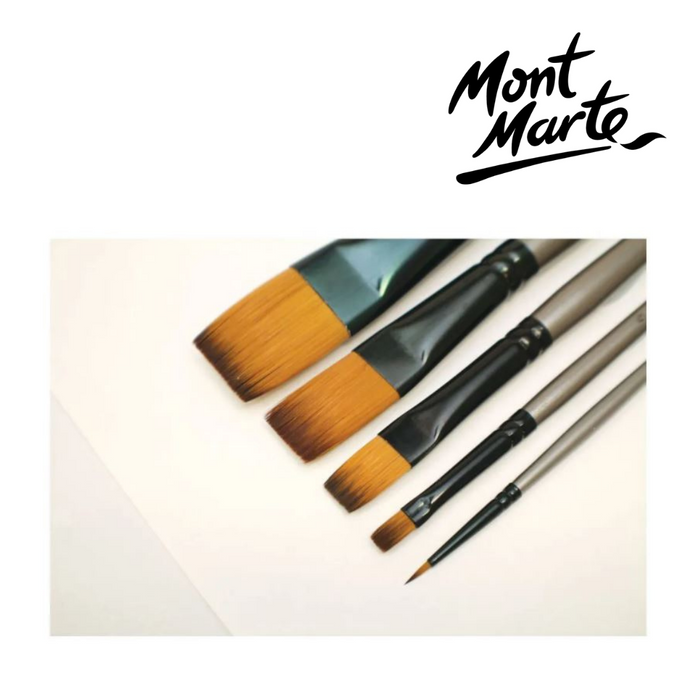Mont Marte Gallery Series Brush Set Acrylic 5pc