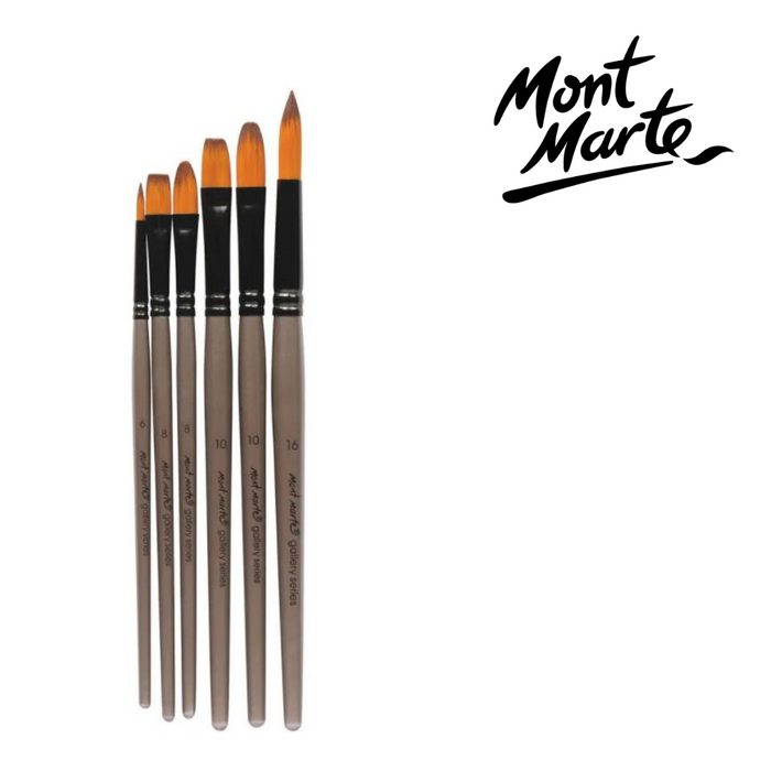 Mont Marte Gallery Series Brush Set Acrylic 6pc