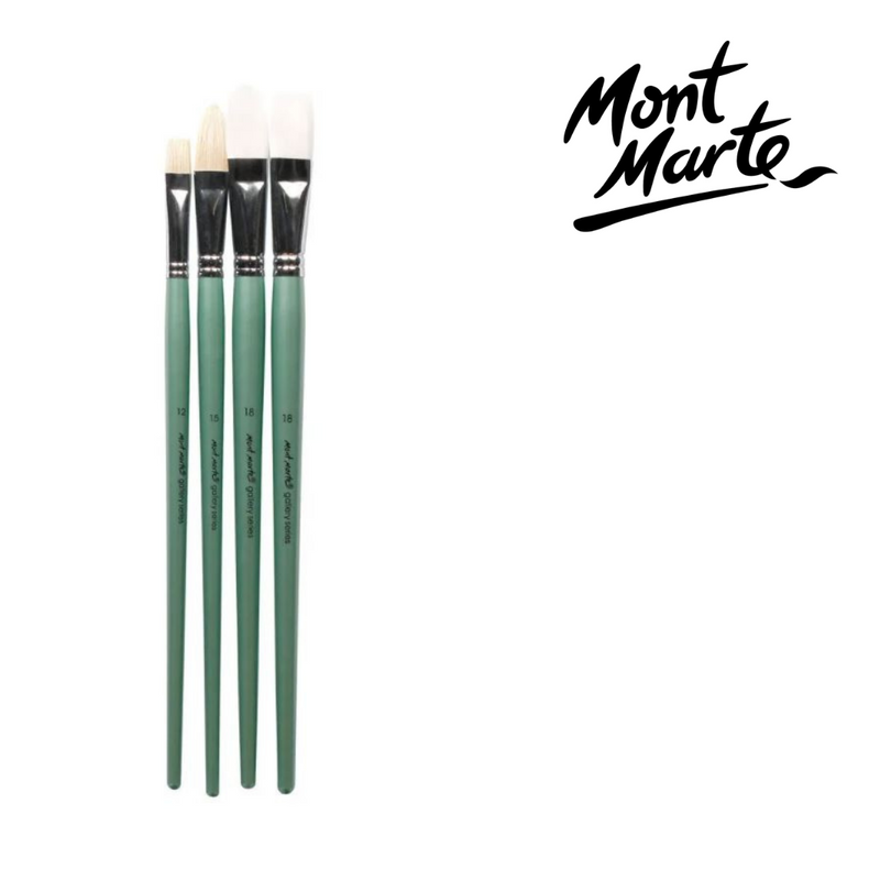 Mont Marte Gallery Series Brush Set Oils 4pc