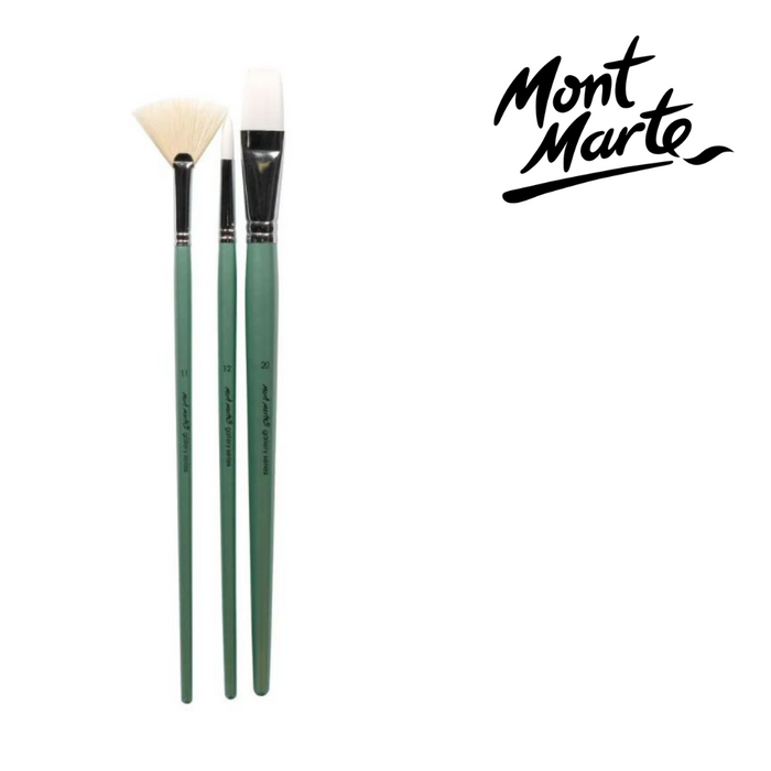 Mont Marte Gallery Series Brush Set Oils 3pc